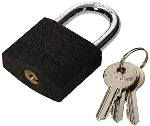 KOTARBAU Cadenas En Fonte 50 mm Cadenas À Anse Antivol Automatique Fournit Une Résistance Aux Coupures Protège Contre Le Vol