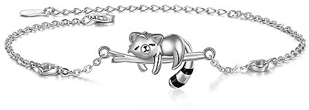 YAFEINI Red Panda Schmuck Geschenke Sterling Silber Red Panda Armband Red Panda Schmuck für Frauen Mädchen Geschenke