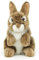 Uni-Toys - Hase, stehend (braun) - 18 cm (Höhe) - Plüsch-Kaninchen - Plüschtier, Kuscheltier
