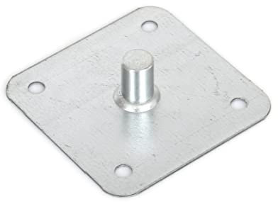 Plaque pivot avec têton 75x75 support axe volet roulant