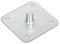 Plaque pivot avec têton 75x75 support axe volet roulant