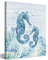 Kunstdruck auf Leinwand, Motiv: Ozean, Strand, Sommer, Seepferdchen, Dekoration für Küstenhaus, Zuhause, Schlafzimmer, Wohnzimmer, Badezimmer, Büro, Meeresleben, Kunstdekoration, 27,9 x 35,6 cm,
