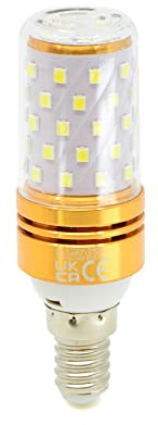 G.W.S® E14 Small Edison Screw LED Corn Bulb, 12W 1440Lms Warm White 3000K, 360° Beam Angle