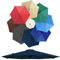 Auvent De Remplacement Pour Parasol De Terrasse De 3.0m, 6 Baleines/8 Baleines Toile De Parasol Déporté, Housse De Rechange Pour Parasol D'extérieur, Polyester Anti UV 50+(Couleur:Navy,Taille:300cm 8-