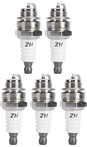 Gavigain 5 Stück einfach zu installierende und zu montierende Zündkerzen, L7T Zündkerze für BM6a BPMR7a RCJ6Y RCJ7Y WSR5F 33cc-49cc Trimmer Blower, Zündschlüssel für Gartengeräte