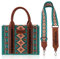 Wrangler Tragetasche, Western-Geldbörsen für Damen, Schultertasche, Boho, Azteken-Handtaschen, Angel Diamond Türkis-Gitarrengurt M, Medium