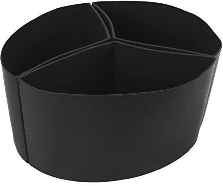 Silicone Slow Cooker Liner, Reusable Silicone Corck Pot Liners, 3 in 1 Slow Cooker Divider, Slow Cooker Divider Insert, Leakproof and Dishwasher Safe Cooking Liner for 6 Quart Pot(Black)