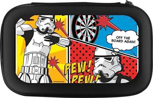 Offiziell lizenziertes Original Stormtrooper, offiziell lizenziertes Dartkoffer, Aufbewahrungsetui, erhältlich in mehreren Designs., Schwarz , Gepäck-Set