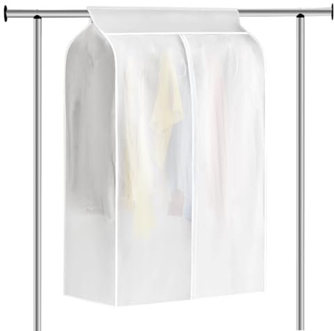 Housse Portant Vetement, 80 * 50 * 120cm Housse de Vetement Penderie, Housse Vêtements Transparent Anti Mite, Housse de Vêtements Anti-Poussière, Housse Penderie, pour Chemise/Costumes/Manteaux