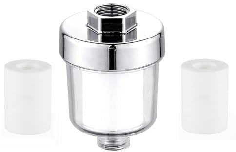 Duschfilter Shower Filter for Hard Water Kalkfilter Dusche Duschkopf Kalkfilter XUEHOU Wasserhahn Filter mit 2 Filterpatronen für Badezimmer Küche Hartes Wasser