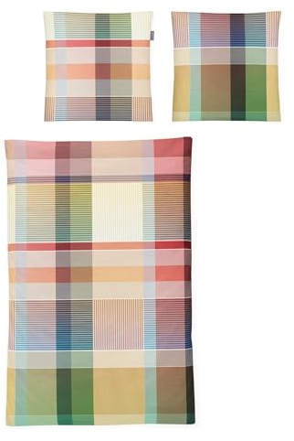 Irisette Mako-Satin Bettwäsche Magic Schiedam Multi 1 Bettbezug 155 x 220 cm + 1 Kissenbezug 80 x 80 cm