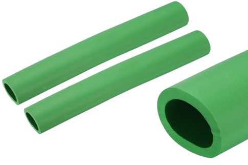 QUARKZMAN 2 x 25cm Rohrisolierung Schaumstoff, Durchmesser 25mm Isolierstärke 5mm Heizungsrohr Verkleidung für Fitnessgeräte, Rohre, Handhaben (Grün)