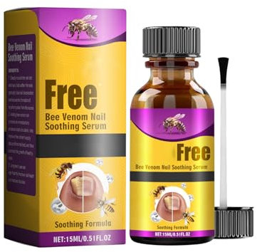 Bee Venom Nail Treatment Serum, Natural Bee Venom Nail Serum, Bee Venom Toenail Serum Liquid, Fungal Nail Treatment and Repair for Nail, 15ml (1)