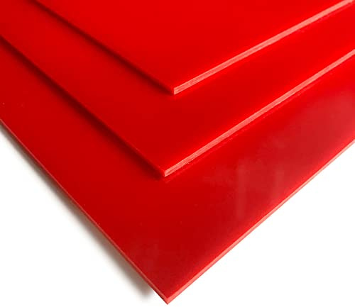 Signalétique.biz France - Plaque Acrylique Couleur 3mm. Plaque De Plastique Couleur. Verre Acrylique Couleur 40x60 cm. Feuille Acrylique Rouge