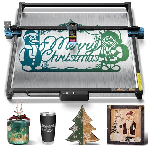 TTS-20 Max 20W Laser Graviermaschine - 20W Graviermaschine Laser Cutter, für Holz Gravieren Schneiden, Präziser Fokus, Ganzmetall, Groß Skulptur Bereich 600 * 600mm