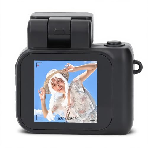 Digitalkamera Im Ultra Format, Modische Taschen Schlüsselanhänger Kamera, Schlüsselanhänger Foto Videokamera, Tragbare Retro Pixel Kamera mit Blitzlicht für Drinnen (Mit 64G