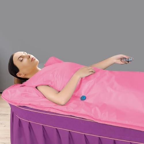 Coperta per sauna a infrarossi lontani, 650 W, in tessuto Oxford e fibra, a 2 zone, temperatura regolabile, coperta per sauna a infrarossi, con telecomando, per rilassamento