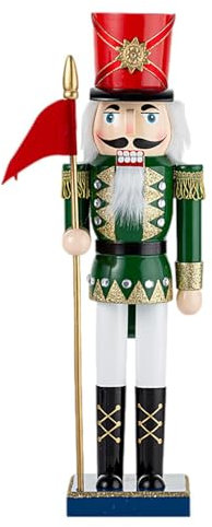 Nutcracker Soldier - Nutcracker Christmas Decorations | Le-go Nutcracker | Giant Nutcracker | 15 Inch Wooden Nutcracker Figures | King Guard Solider Nutcracker Decorazion