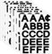 8 Blätter Buchstaben Aufkleber Selbstklebendes Vinyl Buchstaben Zahlen Kit Schwarz und Weiß Buchstaben zum Aufkleben Buchstaben Sticker für DIY Scrapbooking Aufkleber Buchstaben Klebebuchstaben