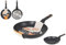 MasterChef Padella in alluminio forgiato con rivestimento ceramico, antiaderente, durevole, resistente, con spessore di 2,5 mm, adatta per gas, elettrici, vetroceramica e induzione (26 cm)