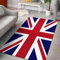 Union Jack British Flag Rug Premium Quality UK Themed Carpet Soft & Durable for Home Living Room & Bedroom Non-Slip Design (80x150 CM)