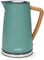 Nedis 1.7L Soft Touch Jug Kettle with Wood Effect Handle, Overheat Protection, Removeable Filter, 2.2KW - Matte Turquoise Green