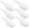 Hemobllo Pala de Plástico Transparente para Cubitos de Hielo 6 Piezas Diseño Ergonómico Resistente al Desgaste para Cocina Herramienta Multiusos