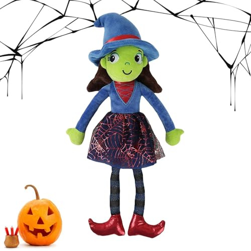 Nkmifeg Halloween Puppe - Halloween Plüschtiere Für Kinder In Form Von Hexenpuppen | Sanftes Dekospielzeug Für Mädchen Zuhause Wohnzimmer Sofa Bett