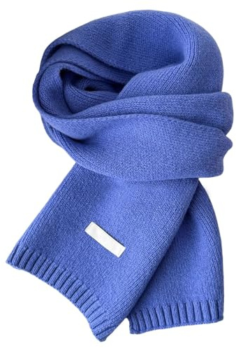 Damen Winter Schal Cashmere Wollschal Strickschal Warm Dick Damenschals Kaschmirschal Kuschelig Outdoor Schlupfschal Schultertuch Deckenschal Mehrweg Weihnachten Baumwollschal Schwarz Grün Rot Grau