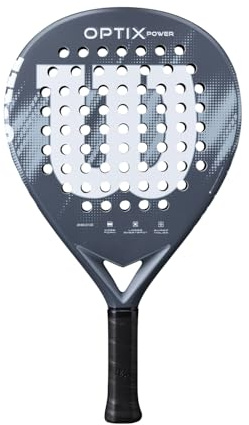 Wilson Optix V2 Padel-Schläger, Mit Glasfaserrahmen & Tropfenform für Kraft & Komfort