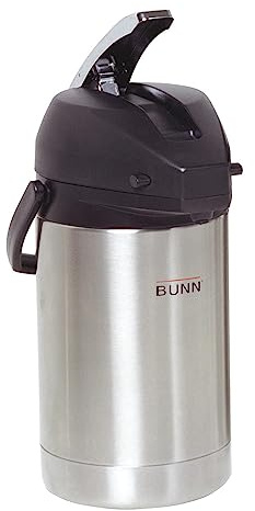 BUNN 2.5 Liter Lever-Action Airpot, Stainless Steel, 32125.0000