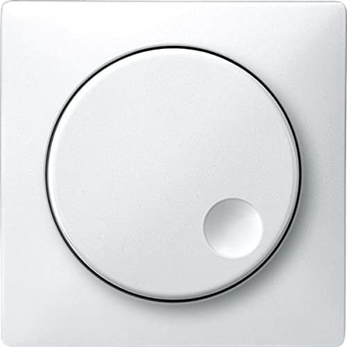 Merten MEG5250-4019 Zentralplatte mit Drehknopf, polarweiß, System Fläche