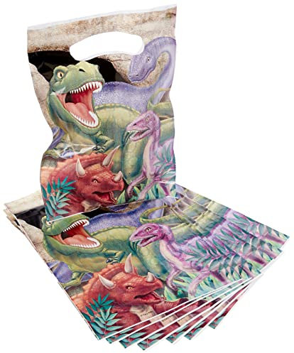 Creative Converting Geschenktüten Ocean Preppy, plastik, Dino Blast, Einheitsgröße