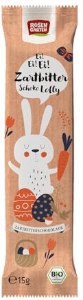 Rosengarten Zartbitter-Lolly Hase, vegan (15 g) - Bio