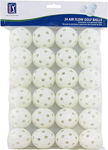 PGA TOUR 24 Air Flow Übungs Golfball, weiß, PGAT136