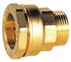 Sferaco - Raccord droit Deca male 21-15x21 laiton 861421