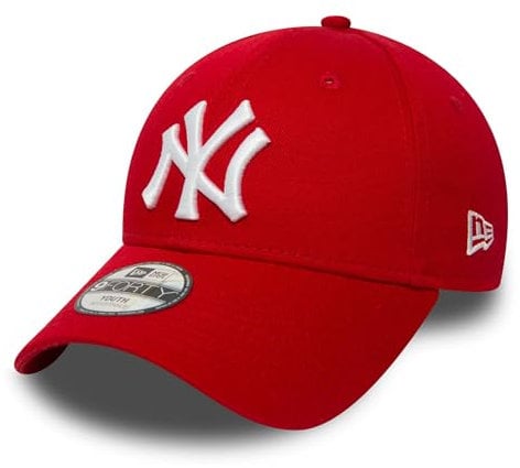 New Era Kids League Basic 9Forty New York Yankees Snapback Cap, Unisex bambini, Rosso/Bianco, YOUTH (53.9 cm - 55.8 cm / 6-12 Years)