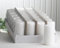 CandleCorner Sparpack: 24x Stumpenkerze 10 x 5 cm Ø, weiß