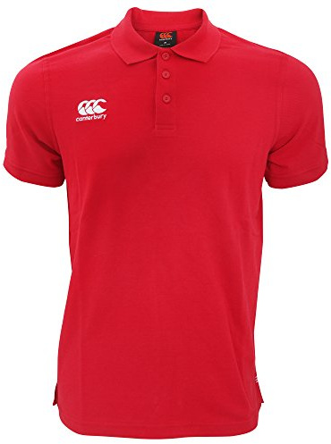 Canterbury Mens Waimak Short Sleeve Pique Polo Shirt (XL) (Red)
