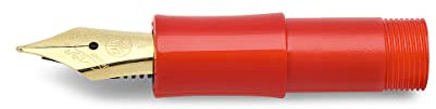 Kaweco CLASSIC SPORT Front Part Red with Gold-Plated Steel Nib I Premium Fountain Pen Replacement Nib I Exclusive Fountain Pen Stainless Steel Nib Insert I Nib: M (Medium)