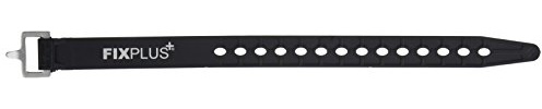 Fixplus-Strap 1er-Pack- Spannband zum Sichern, Befestigen, Bündeln und Festzurren, aus Spezialkunststoff mit Aluminiumschnalle aus dem Flugzeugbau, 1 x 35cm in schwarz