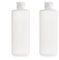 Lot de 2 flacons vides rechargeables en plastique transparent souple avec couvercle à rabat pour lotion tonique, gel douche, shampooing (200 ml)
