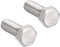 sourcing map 3/8-16x1 Boulon Hexagonaux Acier Inoxydable 304 Boulon à Vis Hexagonale 2pcs