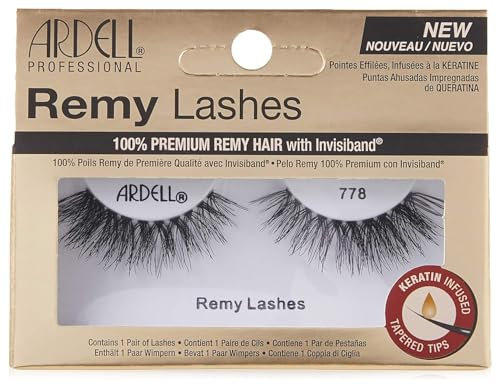 ARDELL Professional Remy Lashes, Luxuswimpern aus Echthaar mit Keratin für einen unwiderstehlichen Look (ohne Wimpernkleber), handgefertigte Lashes - wiederverwendbar (Style 778)