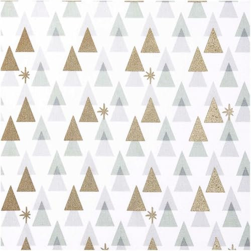 Rico Design Baumwollstoff weiß, 50 x 140 cm