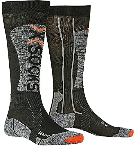 X-Socks X-Bionic Unisex Ski Energizer Light 4.0 Socken, B053 Black/Stone Grey Melange, 38 EU