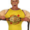 NET TOYS Eindrucksvoller Gürtel Box-Weltmeister - Schwarz-Gold - Originelles Herren-Kostüm-Zubehör Gurt World Champion - Bestens geeignet für Mottoparty & Karneval