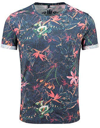 KEY LARGO Herren Jungles Round T-Shirt, Dark Blue (1201), XL