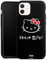 Silikon Hülle kompatibel mit Apple iPhone 12 Mini Case schwarz Handyhülle Kawaii Fanartikel Hello Kitty