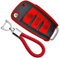 KASER Coque Clé en Silicone Compatible pour Audi A1 A2 A3 A4 A5 A7 Q1 Q3 Q5 TT Etui Porte-clés Effet Cuir Protection Télécommande Voiture (Rouge)